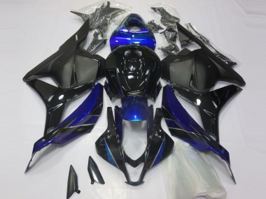 Carenagem Moto Honda CBR600RR 2009-2012 - Azul Preto Brilhante Preto Fosco