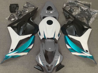Carenagens Moto Honda CBR600RR 2009-2012 - Branco Cinzento Azul Preto Fosco