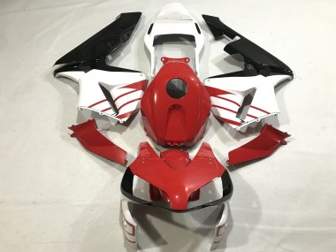 Carenagens Moto Honda CBR600RR 2003-2004 - Branco Vermelho Preto Brilhante