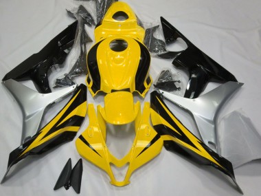 Carenagens Moto Honda CBR600RR 2007-2008 - Prata Amarelo Preto Brilhante