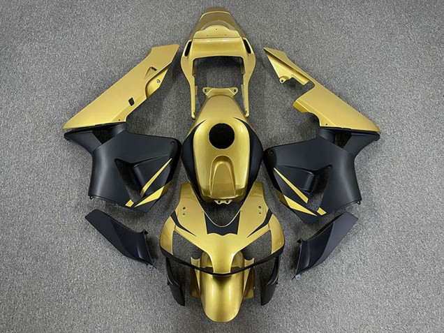 Carenagens Moto Honda CBR600RR 2003-2004 - Ouro Preto Fosco