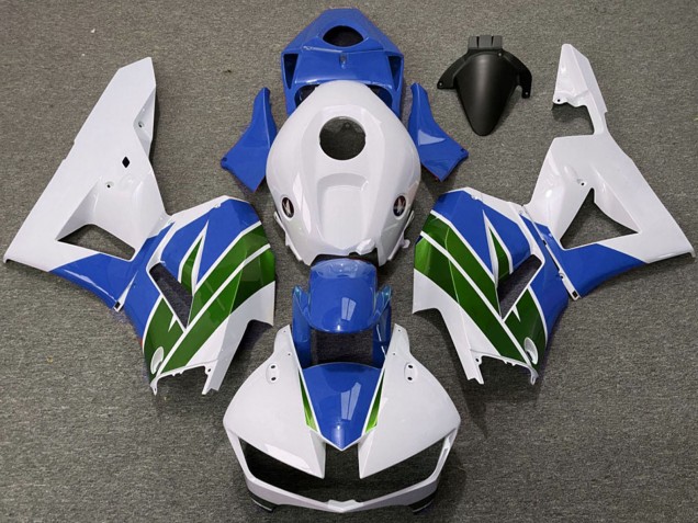 Carenagens Moto Honda CBR600RR 2013-2023 - Branco Azul Verde