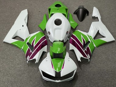 Carenagens Moto Honda CBR600RR 2013-2026 - Branco Verde Roxo
