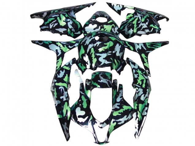 Carenagens Moto Honda CBR600RR 2009-2012 - Verde Cinzento Camouflage