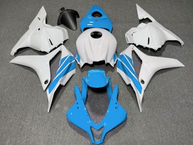 Carenagens Moto Honda CBR600RR 2009-2012 - Branco Azul Claro Listra