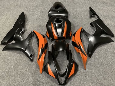 Carenagens Moto Honda CBR600RR 2007-2008 - Laranja Preto Fosco
