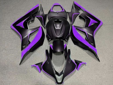 Carenagens Moto Honda CBR600RR 2007-2008 - Roxo Preto Fosco