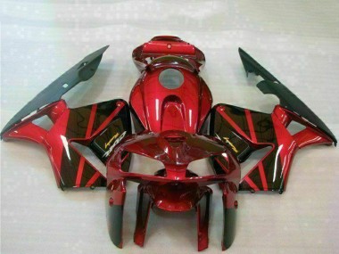 Carenagem Moto Honda CBR600RR 2005-2006 - Vermelho Preto