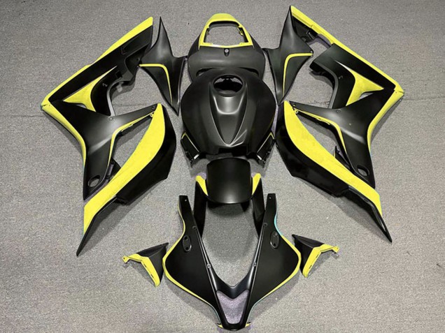 Carenagens Moto Honda CBR600RR 2007-2008 - Amarelo Preto Fosco