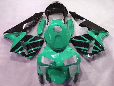 Carenagens Moto Honda CBR600RR 2003-2004 - Verde Menta Preto Brilhante OEM Estilo