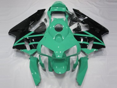 Carenagens Moto Honda CBR600RR 2003-2004 - Verde Menta Preto Brilhante