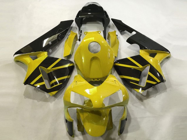 Carenagens Moto Honda CBR600RR 2003-2004 - Mostarda Amarelo Preto Brilhante