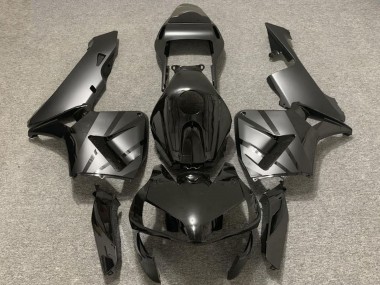 Carenagens Moto Honda CBR600RR 2003-2004 - Preto Brilhante Cinzento Fosco OEM Estilo