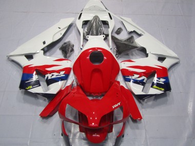 Carenagens Moto Honda CBR600RR 2003-2004 - Branco Vermelho Azul RVF Estilo