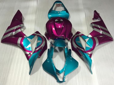 Carenagens Moto Honda CBR600RR 2007-2008 - Rosa Azul Captain America