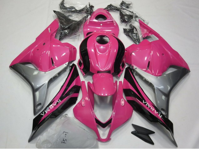 Carenagens Moto Honda CBR600RR 2009-2012 - Prata Rosa Preto Brilhante OEM Estilo