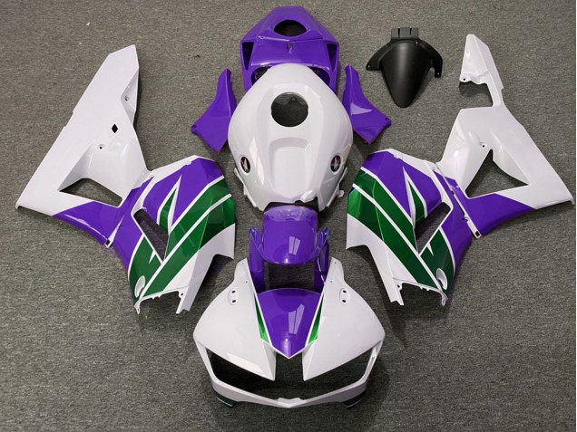 Carenagens Moto Honda CBR600RR 2013-2026 - Branco Roxo Verde