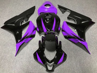 Carenagens Moto Honda CBR600RR 2007-2008 - Roxo Preto Brilhante Preto Fosco