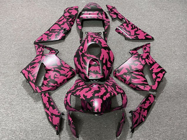 Carenagens Moto Honda CBR600RR 2003-2004 - Vermelho Preto Camouflage