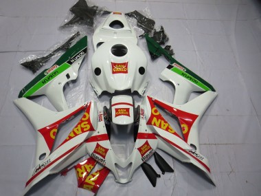 Carenagens Moto Honda CBR600RR 2007-2008 - Branco Vermelho Verde Amarelo San Carlo