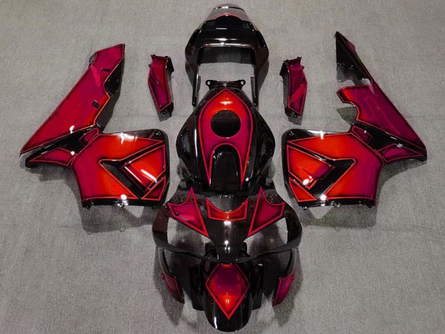 Carenagens Moto Honda CBR600RR 2003-2004 - Vermelho Preto Brilhante