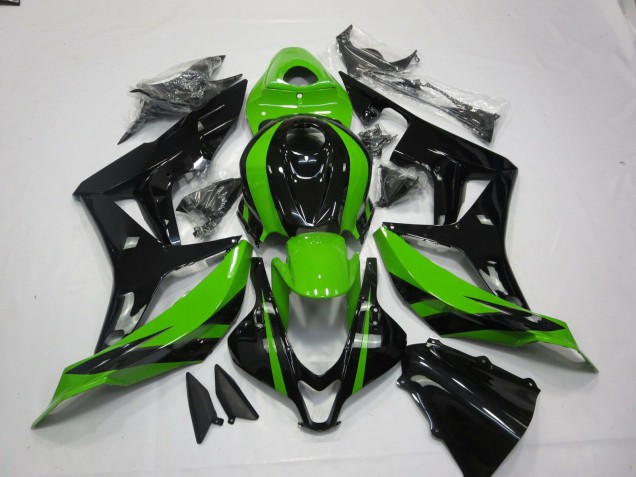 Carenagens Moto Honda CBR600RR 2007-2008 - Verde Preto Brilhante