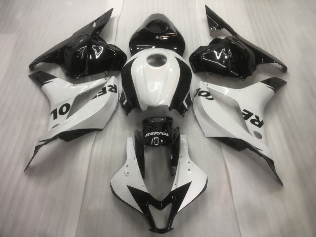 Carenagens Moto Honda CBR600RR 2009-2012 - Branco Preto Brilhante Repsol