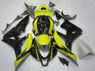 Carenagens Moto Honda CBR600RR 2007-2008 - Amarelo Preto Brilhante OEM Estilo