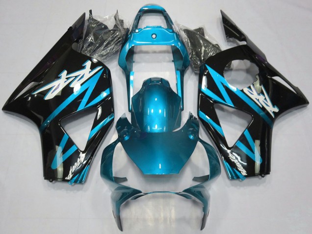 Carenagens Moto Honda CBR954RR 2002-2003 - Azul Claro Preto Brilhante