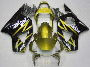 Carenagens Moto Honda CBR954RR 2002-2003 - Amarelo Elétrico Preto Brilhante