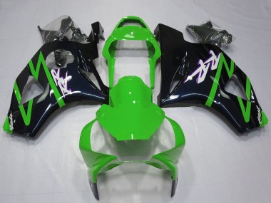 Kits Carenagem Moto Honda CBR954RR 2002-2003 - Verde Preto Brilhante