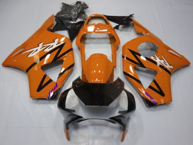 Carenagens Moto Honda CBR954RR 2002-2003 - Laranja Escuro Preto Brilhante