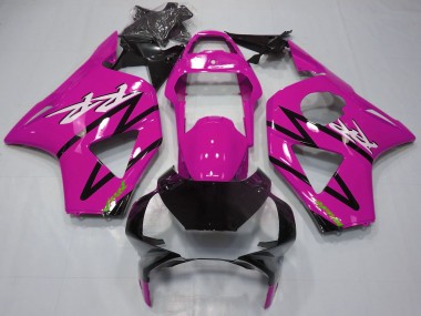 Kits Carenagem Moto Honda CBR954RR 2002-2003 - Rosa Preto Brilhante
