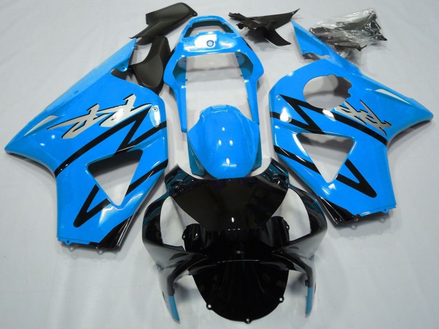 Carenagens Moto Honda CBR954RR 2002-2003 - Azul Claro Preto Brilhante CBR Estilo