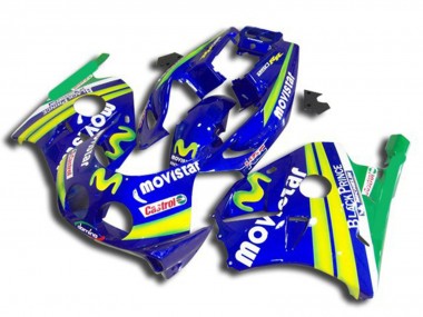 Carenagens Moto Honda CBR250RR 1990-1998 - Azul Amarelo Verde MoviStar Vermelho Castrol