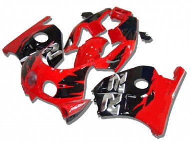 Carenagens Moto Honda CBR250RR 1990-1998 - Vermelho Preto Brilhante Prata RR