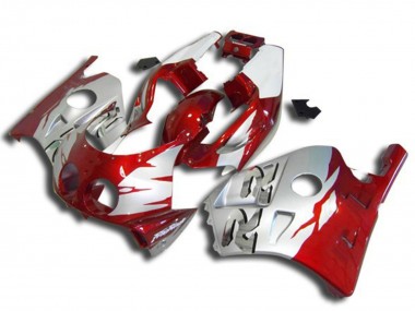 Carenagens Moto Honda CBR250RR 1990-1998 - Prata Vermelho