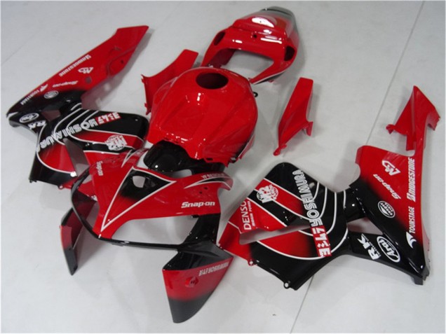 Kit Carenagens Moto Honda CBR600RR 2005-2006 - Vermelho Preto