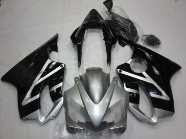 Carenagens Moto Honda CBR600 F4i 2004-2007 - Prata Preto Brilhante