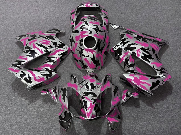 Carenagens Moto Honda VFR 800 2002-2013 - Rosa Camouflage
