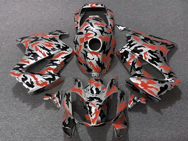 Carenagens Moto Honda VFR 800 2002-2013 - Vermelho Camouflage