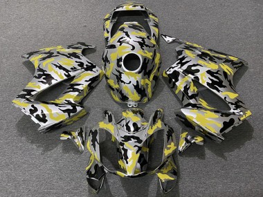 Carenagens Moto Honda VFR 800 2002-2013 - Amarelo Camouflage