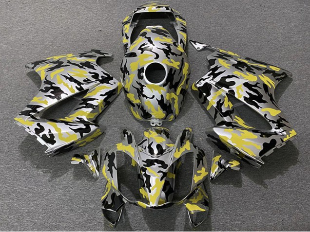 Carenagens Moto Honda VFR 800 2002-2013 - Amarelo Camouflage