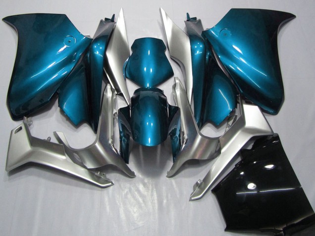 Carenagens Moto Honda VFR 1200 2010-2014 - Prata Azul Claro