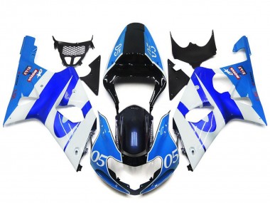 Carenagens Moto Suzuki GSXR 1000 2000-2002 - Azul Branco Preto 05