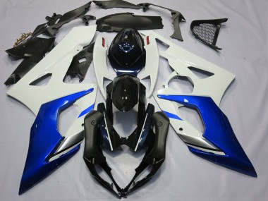 Carenagens Moto Suzuki GSXR 1000 2005-2006 - Branco Azul Preto