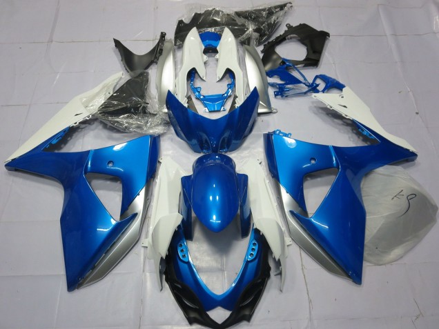 Carenagens Moto Suzuki GSXR 1000 2009-2016 - Azul Branco