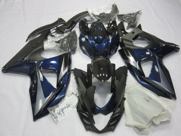 Carenagens Moto Suzuki GSXR 1000 2009-2016 - Azul Prata Preto