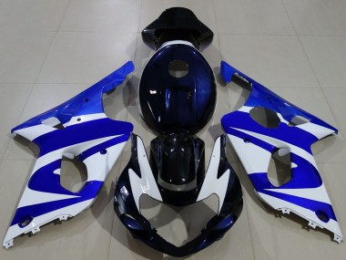 Carenagens Moto Suzuki GSXR 1000 2000-2002 - Azul Branco Preto