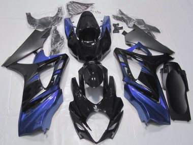 Carenagens Moto Suzuki GSXR 1000 2007-2008 - Preto Brilhante Azul